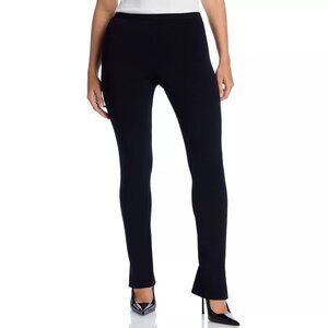 425$ Proenza Schouler White Label Marisol Ribbed Knit Skinny Pants Size L Black